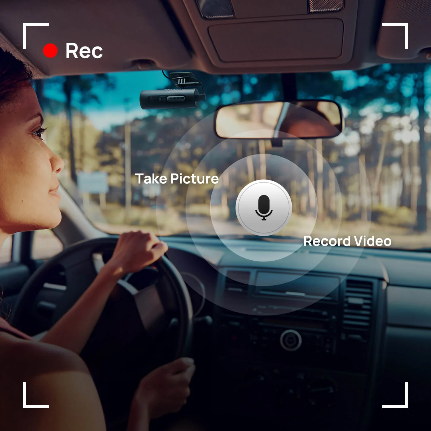 70mai Dash Cam 1S 1080P with 130° FOV & Voice Control - Image 5