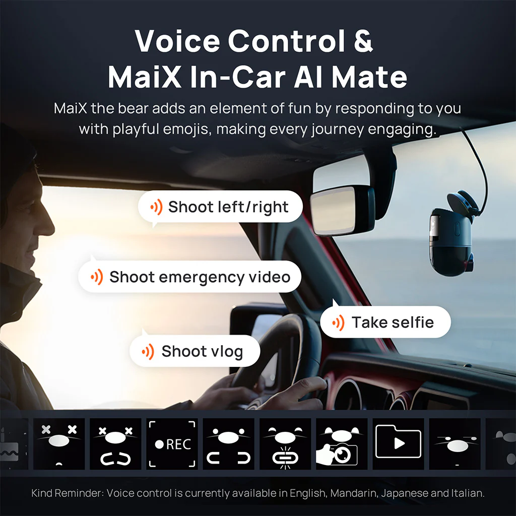 70mai Dash Cam 4K Omni 360° Full View with Dual Sony STARVIS 2, AI 2.0 & 4G LTE Supported - Image 11