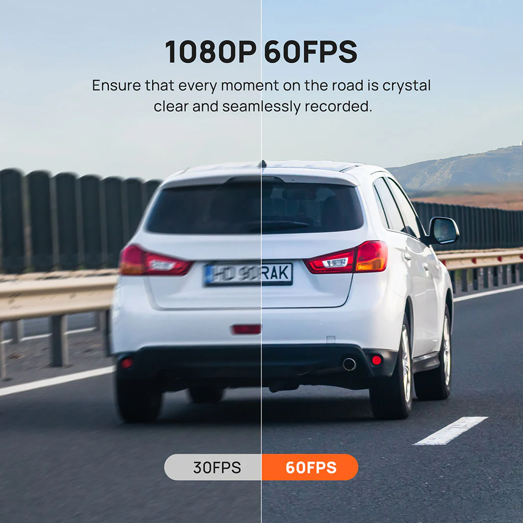70mai Dash Cam A200 with 1080P 60FPS & Dual-Channel Supported - Image 6