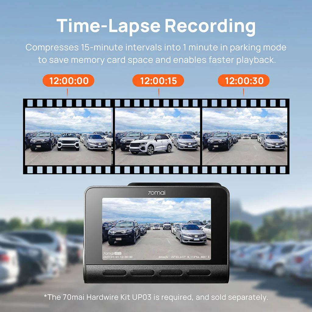 70mai Dash Cam 4K A810 with Sony STARVIS 2 IMX678, 4G LTE & Dual HDR Supported - Image 7
