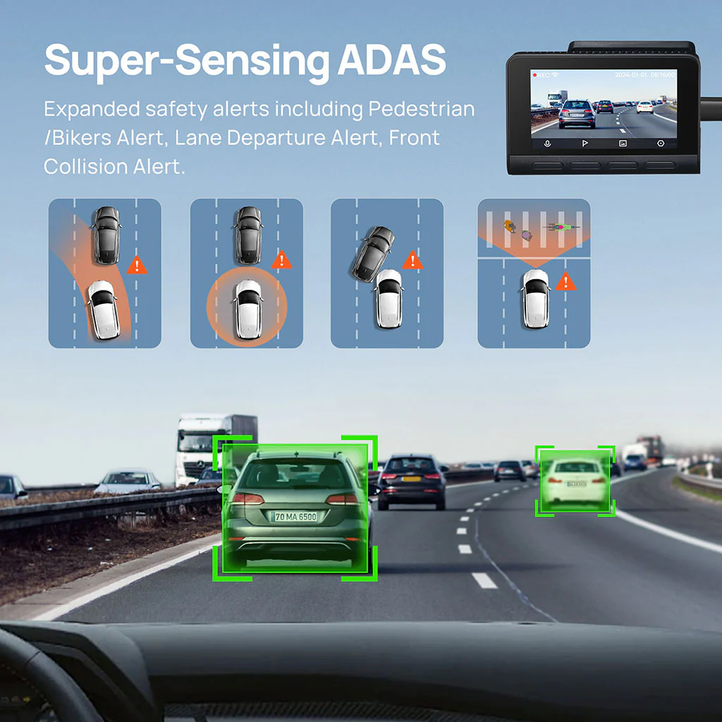 70mai Dash Cam 4K A810 with Sony STARVIS 2 IMX678, 4G LTE & Dual HDR Supported - Image 9
