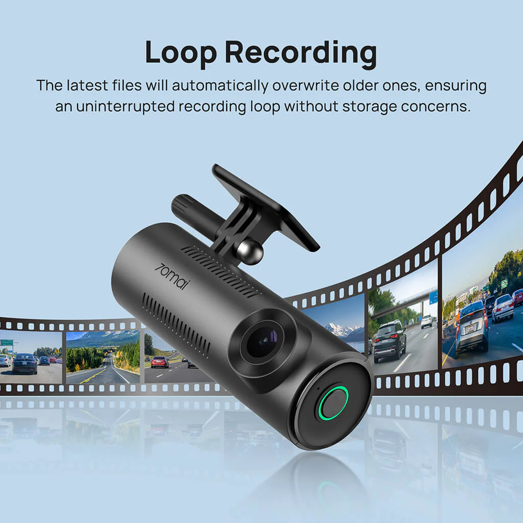 70mai Dash Cam M310 2K QHD with Built-In LED Indicator & Upgraded USB C - Image 11