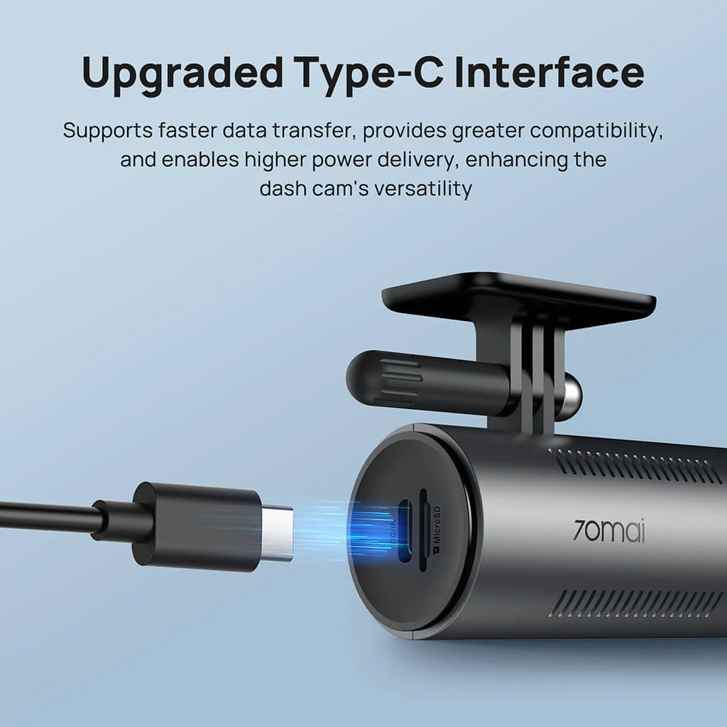 70mai Dash Cam M310 2K QHD with Built-In LED Indicator & Upgraded USB C - Image 12