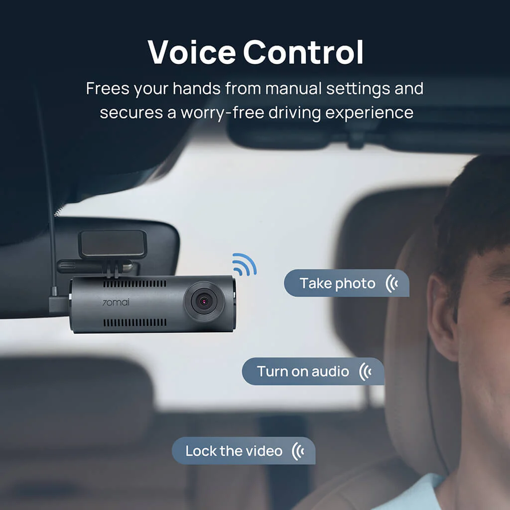70mai Dash Cam M310 2K QHD with Built-In LED Indicator & Upgraded USB C - Image 5